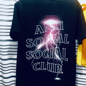 Anti Social Social Club Save Your Tears / Med T-Shirt Black Short Sleeve